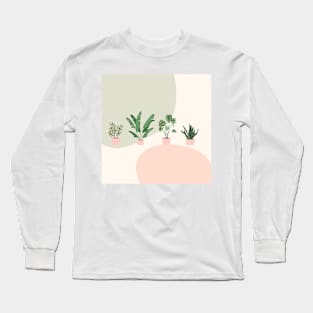 minimalistic plants Long Sleeve T-Shirt